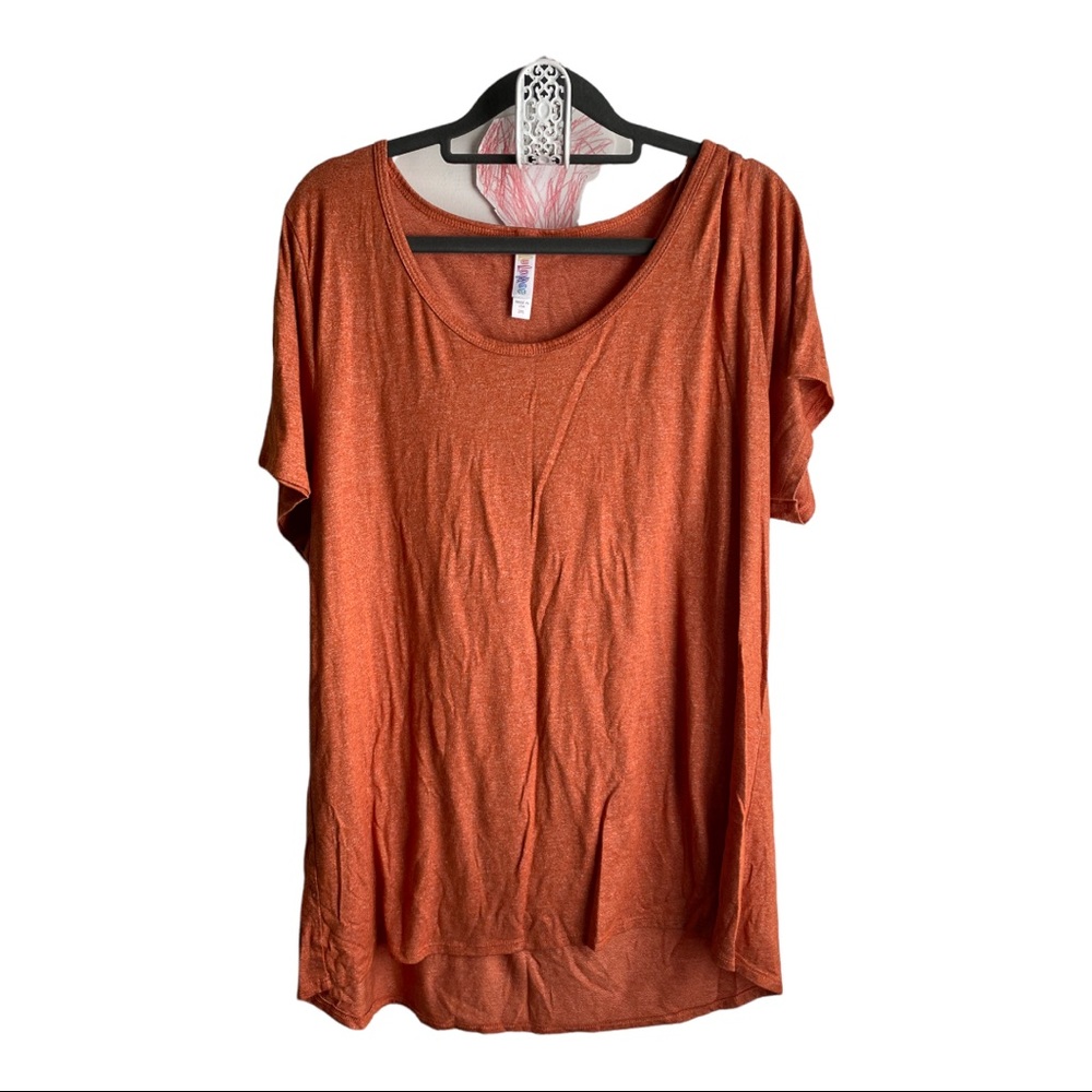 LulaRoe Peach/Orange Classic T. 2XL EUC.